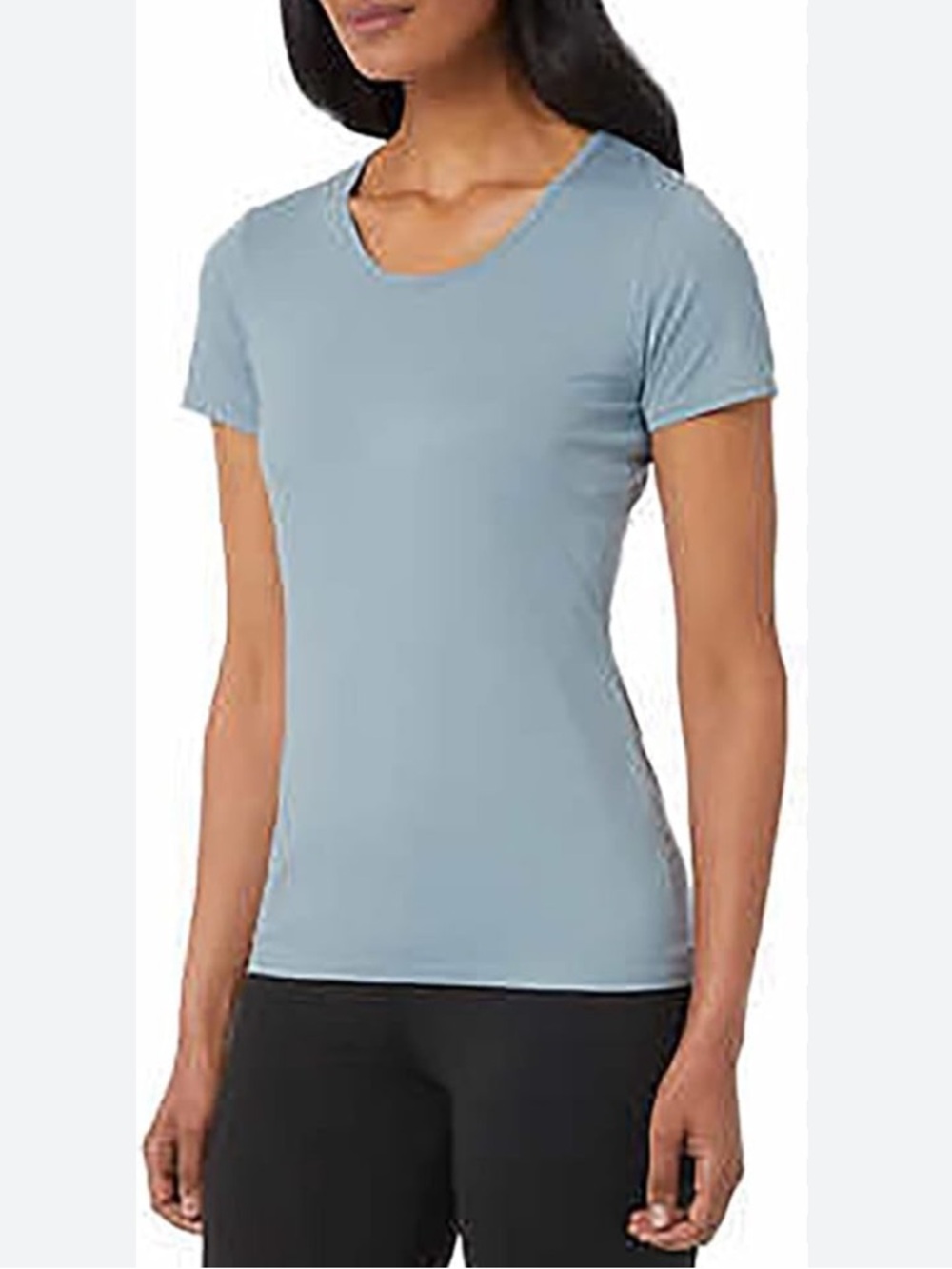 32 Degrees Ladies' Cool Tee Short Sleeve Scoop Neck grey